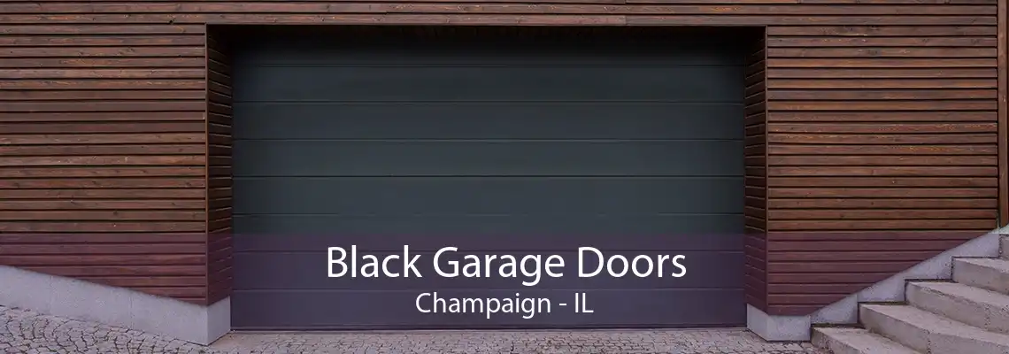 Black Garage Doors Champaign - IL