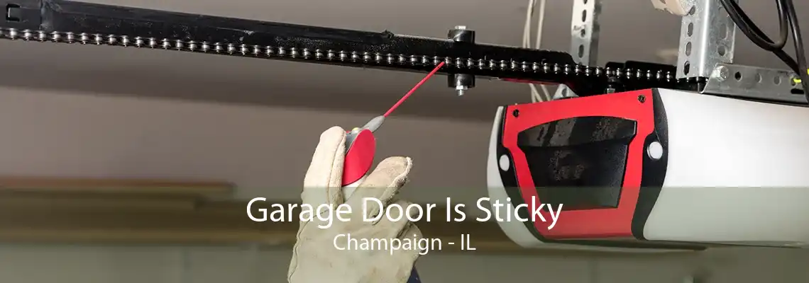 Garage Door Is Sticky Champaign - IL