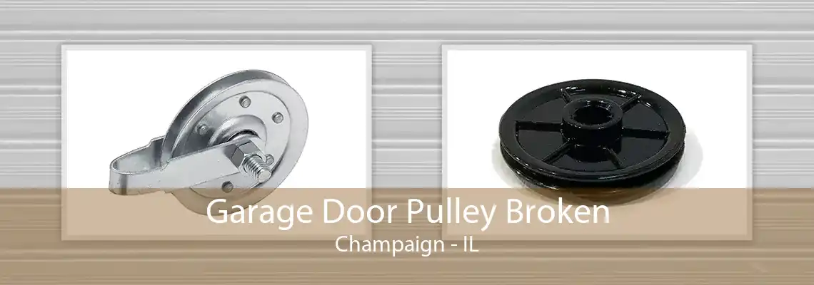 Garage Door Pulley Broken Champaign - IL