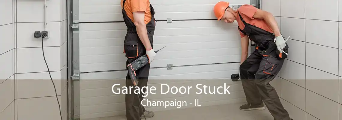 Garage Door Stuck Champaign - IL