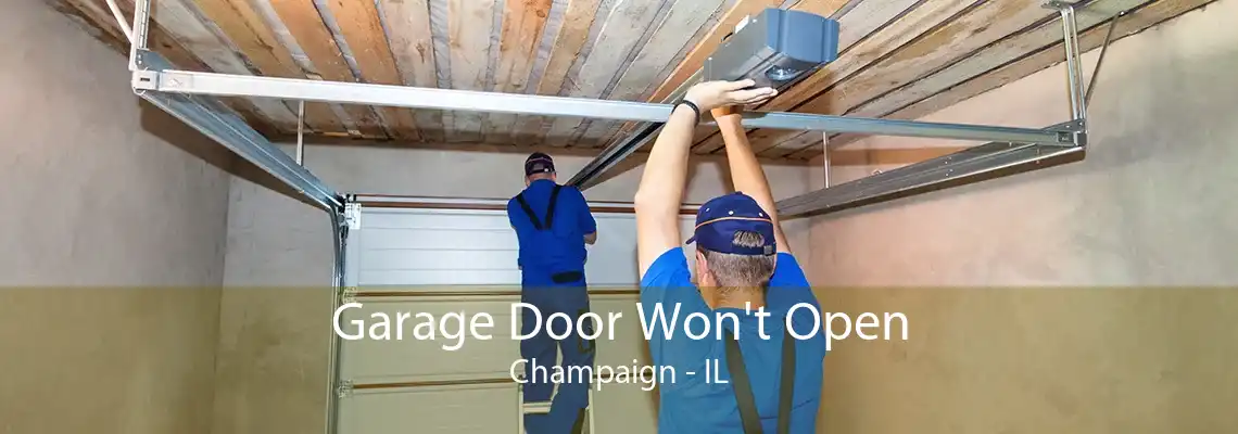 Garage Door Won't Open Champaign - IL